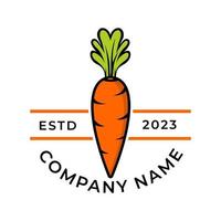 Vintage-Styled Organic Carrots Healthy Food with a Retro Twist vector