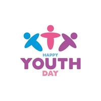 International Youth day,12 August, Vector illustration design.