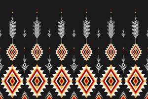 Abstract ethnic Aztec style. Ethnic geometric seamless pattern in tribal. Border ornament print. vector