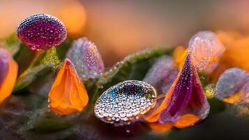 hermosa botánico flor elegancia estado animico o emoción generativo ai foto