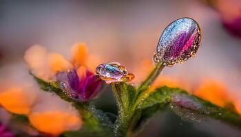 hermosa botánico flor elegancia estado animico o emoción generativo ai foto