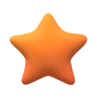 Star isolated on a Transparent Background png