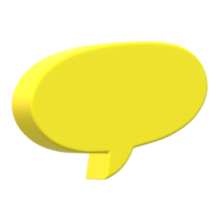 Speech bubble isolated on transparent Background png