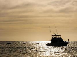 A boat on the sea photo