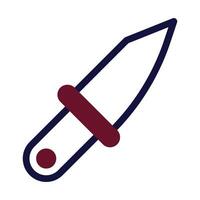 knife icon duotone maroon navy colour military symbol perfect. vector