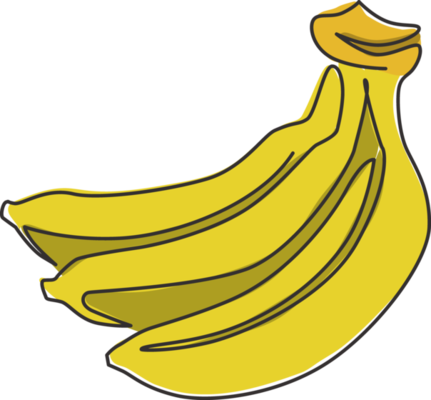 https://static.vecteezy.com/system/resources/thumbnails/022/613/484/small_2x/single-continuous-line-drawing-whole-bunch-healthy-organic-bananas-for-orchard-logo-fresh-summer-tropical-fruitage-concept-fruit-garden-icon-modern-one-line-draw-design-graphic-vector-illustration-png.png