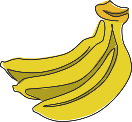 Banana Cartoon Line Isolated Icon Fresh Healthy Fruit Vector Illustration  20230863 Vector Art at Vecteezy