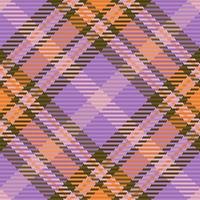 Background textile seamless. Plaid texture fabric. Tartan pattern vector check.