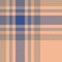 Plaid check pattern. Seamless fabric texture. Tartan textile print. vector
