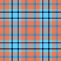 Plaid seamless pattern. Check fabric texture. Vector textile print.