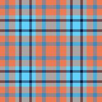 Plaid seamless pattern. Check fabric texture. Vector textile print.