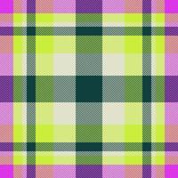 Plaid check pattern. Seamless fabric texture. Tartan textile print. vector