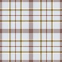 Plaid seamless pattern. Check fabric texture. Vector textile print.