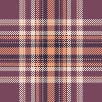 Plaid check pattern. Seamless fabric texture. Tartan textile print. vector