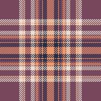 Plaid check pattern. Seamless fabric texture. Tartan textile print. vector