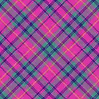 Fabric check vector. Background texture pattern. Seamless textile plaid tartan. vector