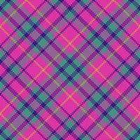 Fabric check vector. Background texture pattern. Seamless textile plaid tartan. vector