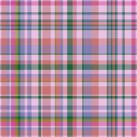 Texture plaid textile. Check seamless pattern. Background fabric tartan vector. vector