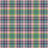 Plaid tartan background. Textile fabric pattern. Check texture vector seamless.