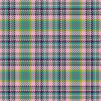 Plaid tartan background. Textile fabric pattern. Check texture vector seamless.