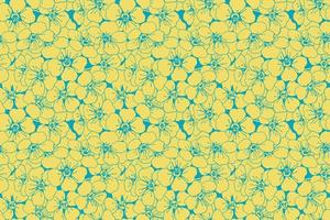 Floral pattern seamless vector background. Foliage and flower wallpaper design of nature.