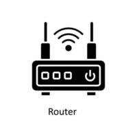 Router Vector  Solid Icons. Simple stock illustration stock