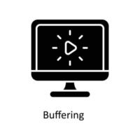 Buffering  Vector  Solid Icons. Simple stock illustration stock
