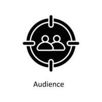 Audience  Vector  Solid Icons. Simple stock illustration stock