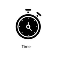 Time  Vector  Solid Icons. Simple stock illustration stock