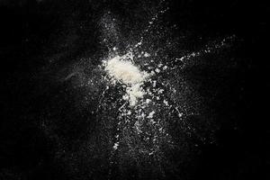 powder explosion texture in the dark photo