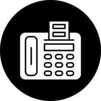 Fax Machine Vector Icon Style