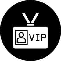 VIP Pass Vector Icon Style