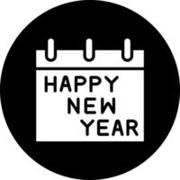 Happy New Year Vector Icon Style