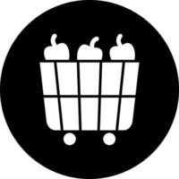 Fruit Cart Vector Icon Style