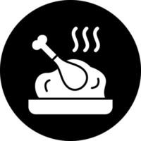 asado pollo vector icono estilo