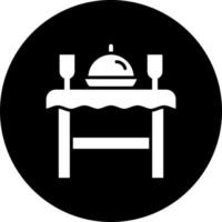 Dining Table Vector Icon Style