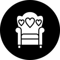 Boda silla vector icono estilo