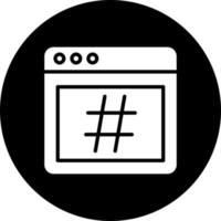 hashtag vector icono estilo
