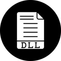 dll vector icono estilo