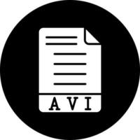 avi vector icono estilo