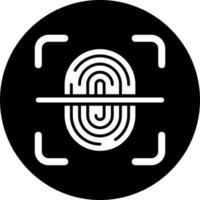 Fingerprint Scan Vector Icon Style