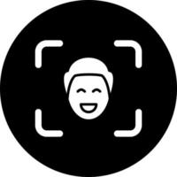 Facial Recognition Vector Icon Style