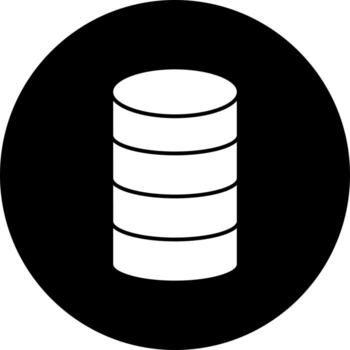 base de datos vector icono estilo