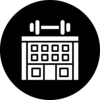 gimnasio vector icono estilo