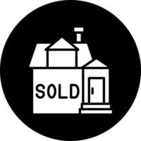 House Sold Vector Icon Style