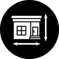 House Measurement Vector Icon Style