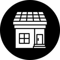Solar House Vector Icon Style