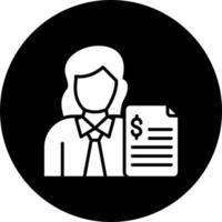 Female Advisor Vector Icon Style