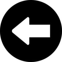 Left Arrow Vector Icon Style