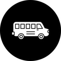 escuela autobús vector icono estilo